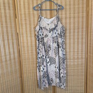 Maurices Womens 3X Dress Fit Flare Midi Floral Sleeveless Cottagecore Bohemian